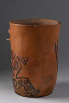 Hoher Becher, ca. 600 bis 900 n.Chr., Peru, Wari (Huari) / Argentinien, Aguada, Größe: H: 19,5 cm (H: 7.7 inch), ID: 3050707 - 4/7