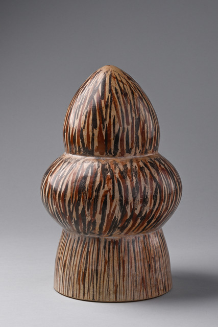 Tambour en céramique, env. 200 - 600 apr. J.-C., Pérou, Nazca, Taille: H: 22,5 cm (H: 8.9 inch), ID: 3050708