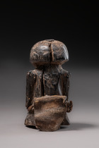 Female miniature half figure, D. R. Congo, Luba-Hemba, Size: H: 7,5 cm (H: 3.0 inch), ID: 3050409 - 3/5