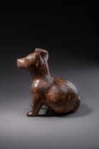Vessel in the shape of a dog, Protoclassic, ca. 100 BC to AD 250, Western Mexico, Colima, Size: H: 23,5 cm (H: 9.3 inch), ID: 3052320 - 3/5