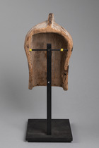 Kleine männliche "kifwebe"- Maske "kilume", D. R. Kongo, Songe, Größe: H: 17,5 cm (H: 6.9 inch), ID: 3050461 - 4/4