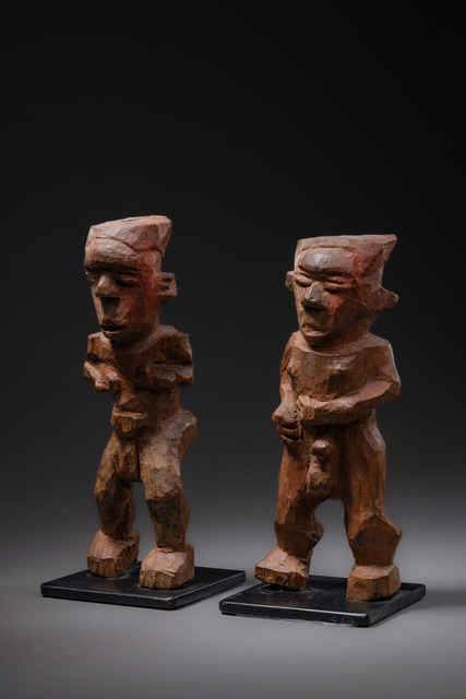 Pair of magical figures, R. D. Congo, Dengese, Taille: H: 17,5 cm & 19 cm, ID: 3050464