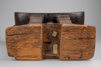 Hocker "dwa", Ghana, Akan, Ashanti (Asante), Größe: H: 22,5 cm (seat hight) B: 39,5 cm (H: 8.9 inch (seat hight) B: 15.6 inch), ID: 3050426 - 5/5