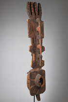 Anthropozoomorphic plank mask "bayiri", Burkina Faso, Winiama / Nunuma / Bwa, Taille: H: 106 cm, ID: 3050449 - 3/4