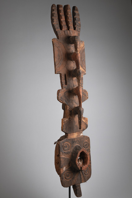 Anthropozoomorphic plank mask "bayiri", Burkina Faso, Winiama / Nunuma / Bwa, Size: H: 106 cm (H: 41.7 inch), ID: 3050449