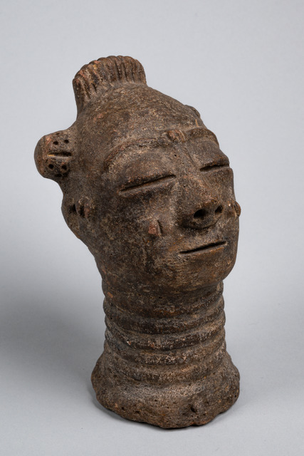 Memorial head, Côte d'Ivoire, Anyi-Sanwi (Krinjabo), Size: H: 17 cm (H: 6.7 inch), ID: 3050427