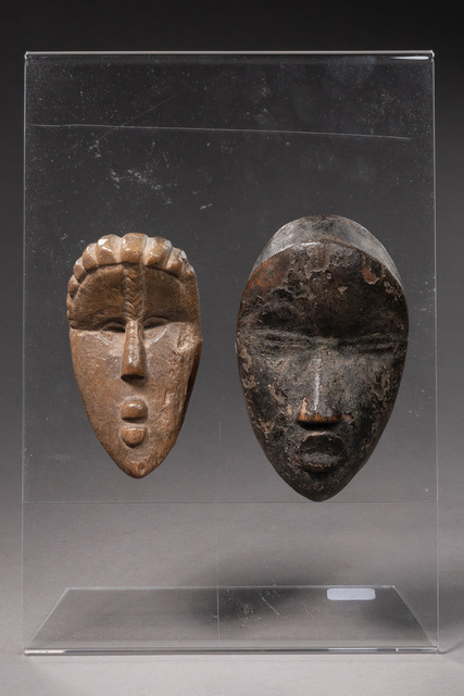 Two miniature masks, Côte d'Ivoire, Dan & Liberia, Bassa, ID: 3050721