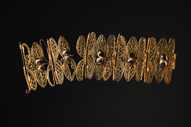 Filigree bracelet, Senegal, Size: L: 19,5 cm B: 6 cm (L: 7.7 inch B: 2.4 inch), ID: 3050605