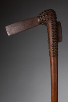 Rekade / sceptre / axe, Republic of Benin (ex Dahomey), Fon, Size: L: 50,5 cm (shaft) 11 cm (blade) (L: 19.9 inch (shaft) 4.3 inch (blade)), ID: 3050730 - 3/3