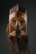Anthropomorphic face mask, R. D. Congo, Luba, Taille: H: 38 cm, ID: 3050910 - 2/5