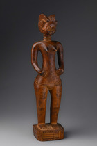 Standing female figure, Sierra Leone, Temne, Size: H: 31 cm (H: 12.2 inch), ID: 3050913 - 4/6