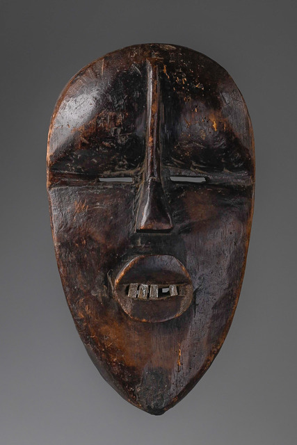 Anthropomorphic face mask "deangle", Côte d'Ivoire, Dan, Taille: H: 25 cm, ID: 3050920