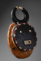 Gesichtsmaske "kple kple yassoua" der "goli"- Gruppe, Côte d'Ivoire, Baule, Größe: H: 39 cm (H: 15.4 inch), ID: 3050917 - 2/4