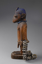 Male twin figure "ere ibeji", Nigeria, Yoruba, Oyo, Oke Iho, Size: H: 24 cm (H: 9.4 inch), ID: 3050924 - 3/6