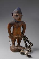 Male twin figure "ere ibeji", Nigeria, Yoruba, Oyo, Oke Iho, Size: H: 24 cm (H: 9.4 inch), ID: 3050924 - 5/6