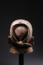 Männliche Helmmaske "lipiko" (pl. "mapiko"), Mosambik, Makonde, Größe: H: 23 cm (H: 9.1 inch), ID: 3050901 - 3/5