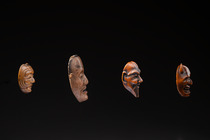 Miniature mask and three "netsuke", Japan, ID: 3050903 - 3/4