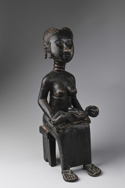 Maternité, Ghana, Akan, Ashanti, Taille: H: 46 cm (H: 18.1 inch), ID: 3050933