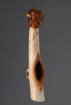 Fragment of a transverse horn or trumpet (“olifant”), D. R. Congo, Songye-Tetela, Size: H: 21 cm (H: 8.3 inch), ID: 3050959 - 3/9