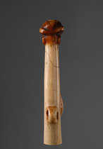 Fragment of a transverse horn or trumpet (“olifant”), D. R. Congo, Songye-Tetela, Size: H: 21 cm (H: 8.3 inch), ID: 3050959 - 5/9