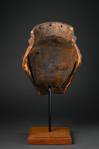 Anthropomorphe Gesichtsmaske "kasangu", D. R. Kongo, Salampasu, Größe: H: 32 cm (H: 12.6 inch), ID: 3050952 - 4/4