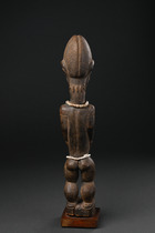 Stehende männliche Figur "blolo bian" oder "asie usu", Côte d'Ivoire, Baule, Größe: H: 31,5 cm (H: 12.4 inch), ID: 3050973 - 3/4