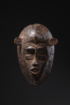 Anthropomorphic face mask, Côte d'Ivoire, Senufo, Size: H: 22 cm (H: 8.7 inch), ID: 3052110 - 2/5