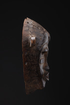 Anthropomorphic face mask, Côte d'Ivoire, Senufo, Size: H: 22 cm (H: 8.7 inch), ID: 3052110 - 3/5