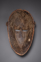 Anthropomorphic face mask, Côte d'Ivoire, Senufo, Size: H: 22 cm (H: 8.7 inch), ID: 3052110 - 4/5