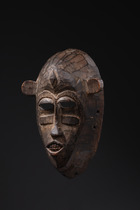 Anthropomorphic face mask, Côte d'Ivoire, Senufo, Size: H: 22 cm (H: 8.7 inch), ID: 3052110 - 5/5