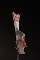Anthropomorphe Maske, D. R. Kongo, Pende, Größe: H: 29 cm (H: 11.4 inch), ID: 3052109 - 3/4