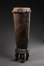 Drum, Côte d'Ivoire, Senufo, Size: H: 89 cm (H: 35.0 inch), ID: 3052112 - 2/6