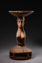Karyatidenhocker, Mali, Bamana, Größe: H: 64,5 cm (H: 25.4 inch), ID: 3052104 - 3/7