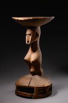Karyatidenhocker, Mali, Bamana, Größe: H: 64,5 cm (H: 25.4 inch), ID: 3052104 - 4/7