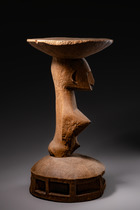 Karyatidenhocker, Mali, Bamana, Größe: H: 64,5 cm (H: 25.4 inch), ID: 3052104 - 5/7