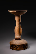 Karyatidenhocker, Mali, Bamana, Größe: H: 64,5 cm (H: 25.4 inch), ID: 3052104 - 6/7