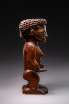 Standing female figure, D. R. Congo, Chokwe, Size: H: 31 cm (H: 12.2 inch), ID: 3052066 - 4/6