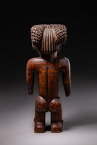 Standing female figure, D. R. Congo, Chokwe, Size: H: 31 cm (H: 12.2 inch), ID: 3052066 - 5/6