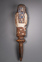 Head sculpture of the "dyo" snake cult, D. R. Congo, Kuyu, Size: H: 56,5 cm (H: 22.2 inch), ID: 3052064 - 4/4