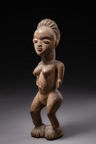 Standing female figure, Gabon, Punu, Size: H: 45 cm (H: 17.7 inch), ID: 3052037 - 4/6