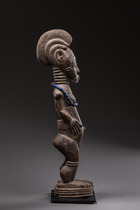 Stehende weibliche Figur "blolo bla", Côte d'Ivoire, Baule, Größe: H. 41 cm (H. 16.1 inch), ID: 3052040 - 3/5