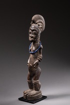 Stehende weibliche Figur "blolo bla", Côte d'Ivoire, Baule, Größe: H. 41 cm (H. 16.1 inch), ID: 3052040 - 5/5