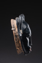 Maske "gu", Côte d'Ivoire, Guro, Größe: H: 21 cm (H: 8.3 inch), ID: 3052034 - 3/4