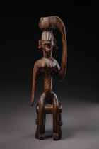 Sitzende weibliche Figur, Mali, Bamana, Größe: H: 50 cm (H: 19.7 inch), ID: 3052038 - 4/6