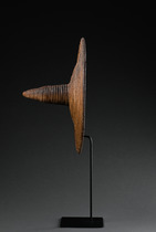 Round wickerwork shield, Togo, Tamberma, Size: D: 35 cm (D: 13.8 inch), ID: 3051812 - 3/4