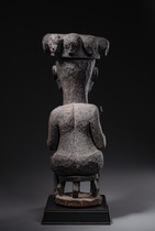 Early shrine figure "ikenga", 19th century, Nigeria, Igbo, Size: H: 66 cm (H: 26.0 inch), ID: 3052645 - 4/5