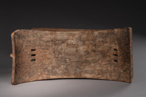 Leopard stool "osebo-dwa", Ghana, Ashanti, Size: H: 29,5 cm B: 47,5 cm (H: 11.6 inch B: 18.7 inch), ID: 3051604 - 5/6