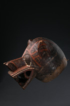 Zoomorphic helmet mask, probably "korobla", Côte d'Ivoire, Senufo, Size: H: 30 cm (H: 11.8 inch), ID: 3051609 - 3/6