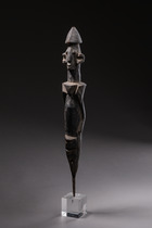 Columnar statue "kundul", Nigeria, Wurkun, Size: H: 36,5 cm (H: 14.4 inch), ID: 3051749 - 3/4