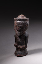 Female power half figure "kakudji", D. R. Congo, Luba, Size: H: 16 cm (H: 6.3 inch), ID: 3051613 - 3/5